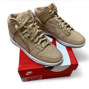 Nike Dunks Tan High-Top Sneakers